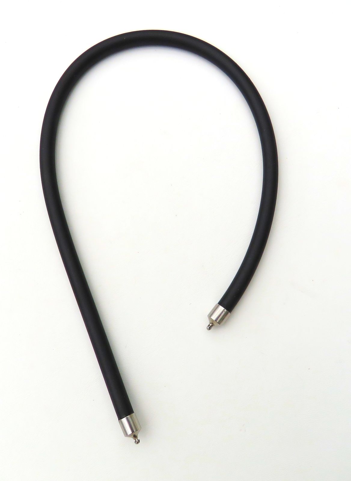 Kautschuk Halsreif für Wechselschließen 8 mm handgefertigt Länge 45 cm  5743