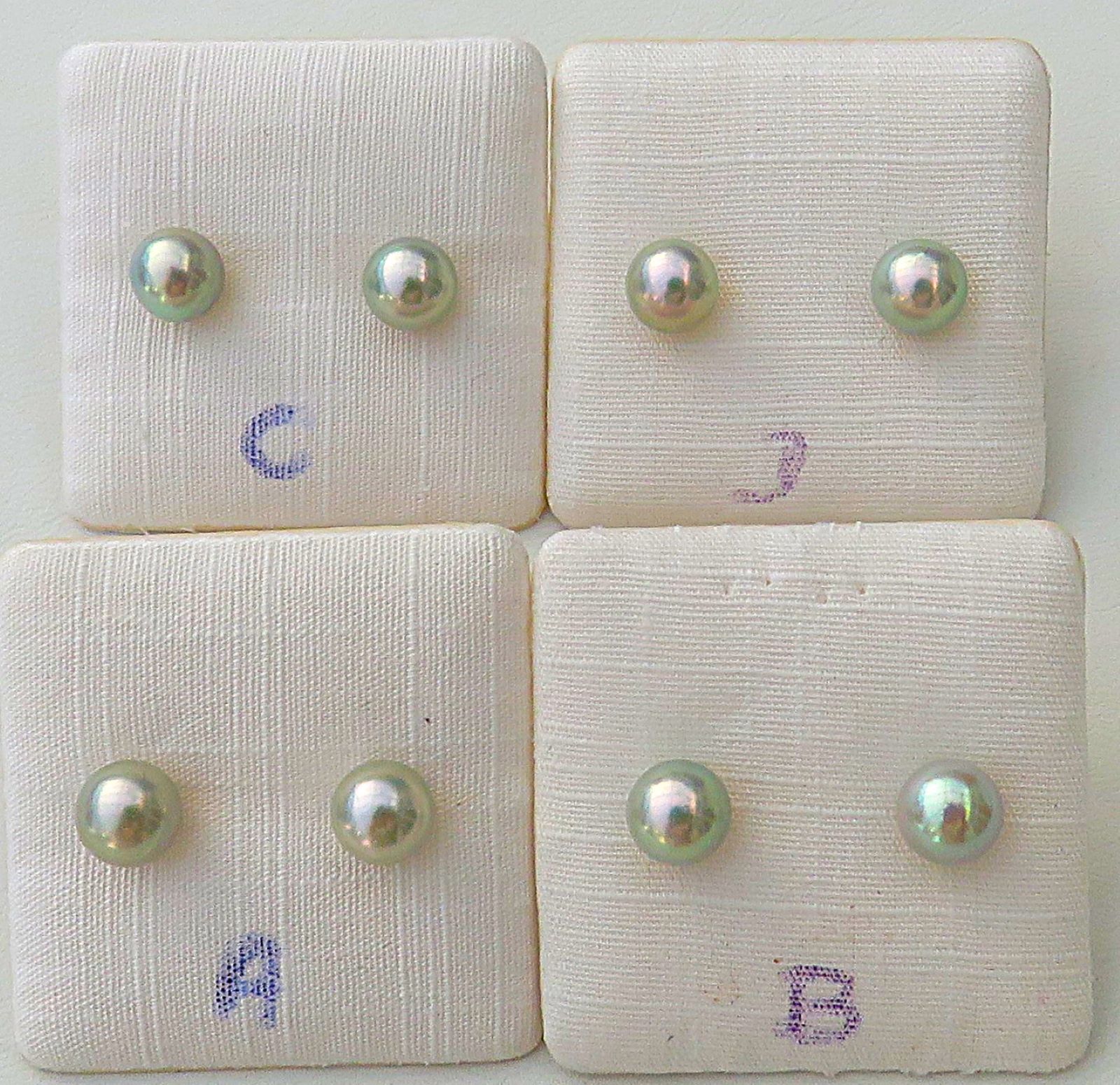 IMG_6406-5477 Japanische Akoyaperlen Ohrstecker Sterlingsilber rhod. 6,5 mm TOP handmade 5477