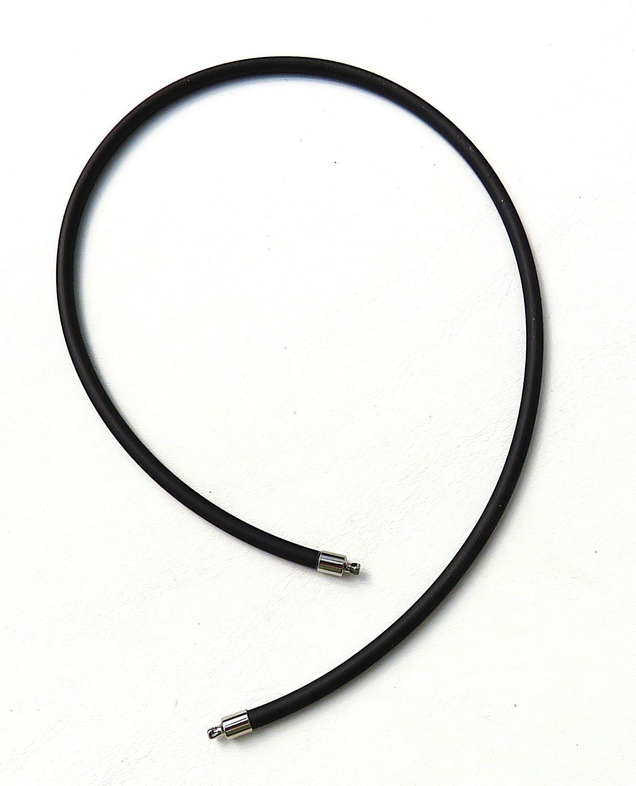 Kautschuk Halsreif für Wechselschließen handmade Länge nach Kundenwunsch 5742